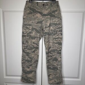 US Military Air Force Cargo Pants Men's 30XS Green Camo Utility Button Fly